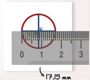 Ilustração de medição de tamanho de dedo para ane
