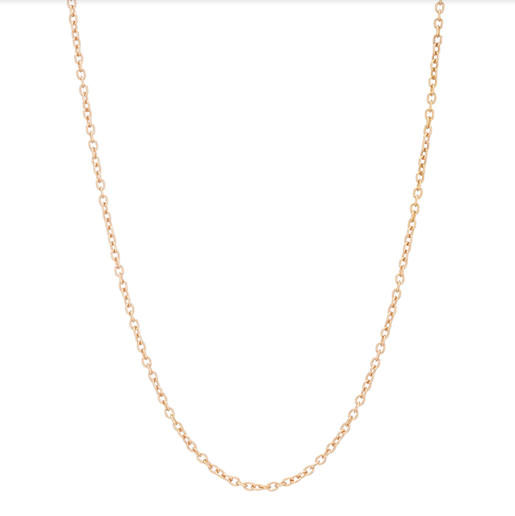 Corrente cadeado masculina em ouro rosé.