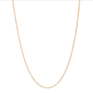 Corrente cadeado masculina em ouro rosé.