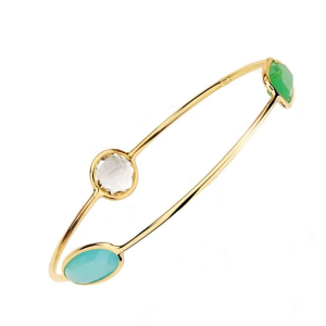 Pulseira em ouro amarelo com pedras coloridas Julio Okubo.