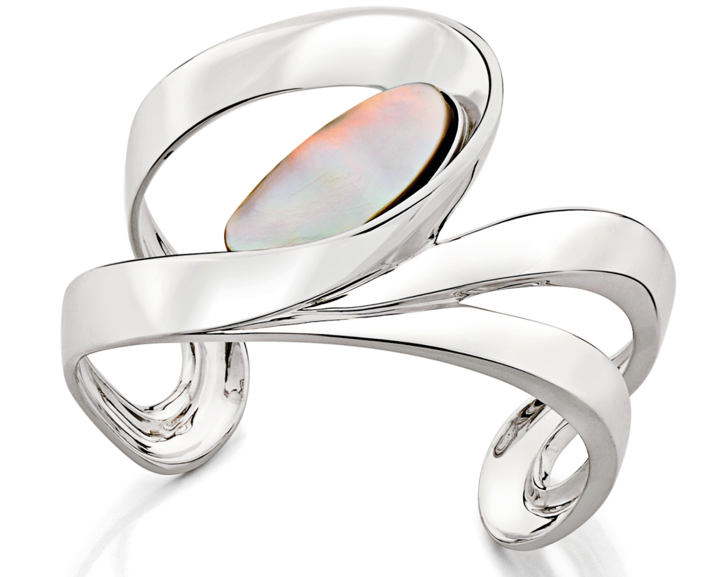 Pulseira em prata com madrepérola da coleção JOY.